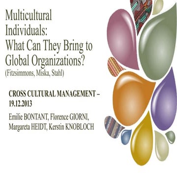 Managing multicultural teams | PPTX