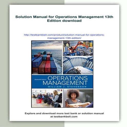 OPERATIONS MANAGEMENT 13TH EDITION PEARSON visual data 4