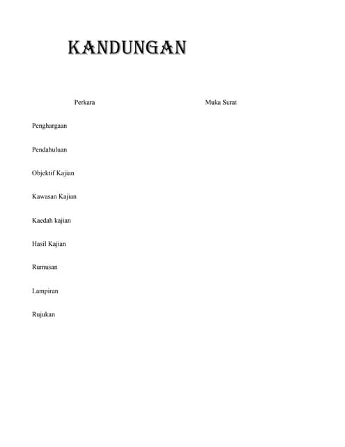 Contoh Pendahuluan Kerja Kursus Geografi Tingkatan 1 Kukup Pntian Johor