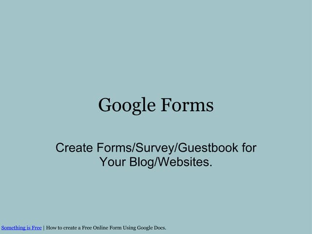Google Forms