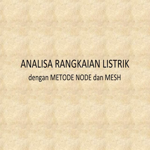 RL - Metode Node dan Mesh
