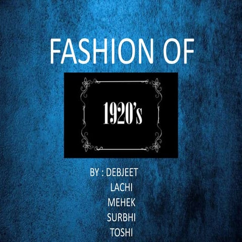 1920's fashion