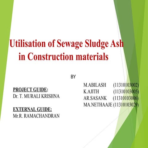 Utilization of Sewage Sludge Ash in Construction Materials