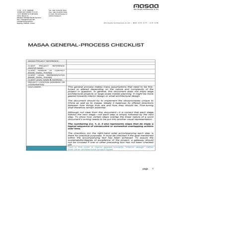 masaa general process checklist-v2