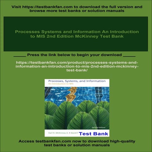 Processes Systems and Information An Introduction to MIS 2nd Edition ...