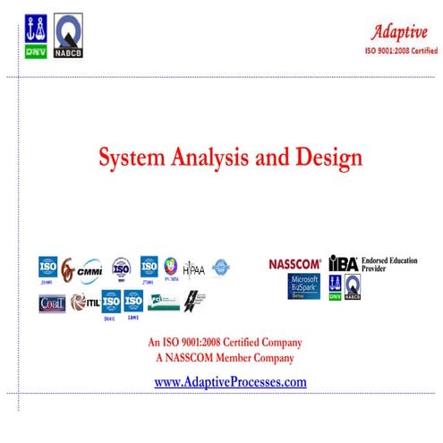 System Analysis and Design Program | PPT