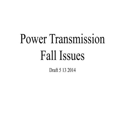 1926 power transmission fall issues 2014