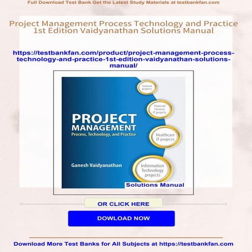 Complete Answer Guide for Project Management Process Technology and Practice ...