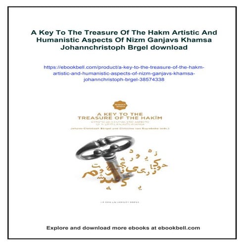 A Key To The Treasure Of The Hakm Artistic And Humanistic Aspects Of ...