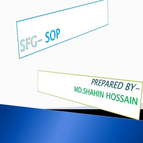 SFG- SOP