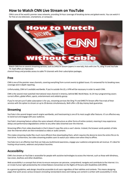 cnn live stream | PDF