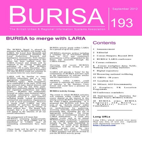 URISA Newsletter Issue 193