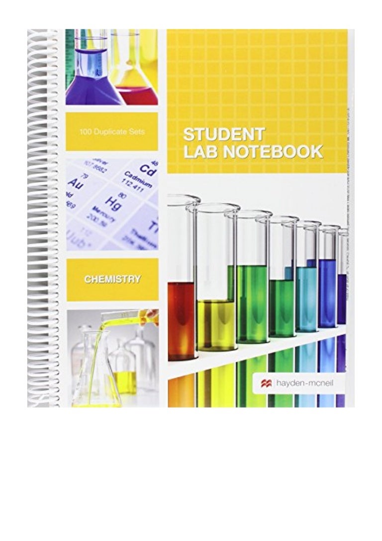 (2016) Student Lab Notebook (PDF) 100 Spiral Bound duplicate pages(P…
