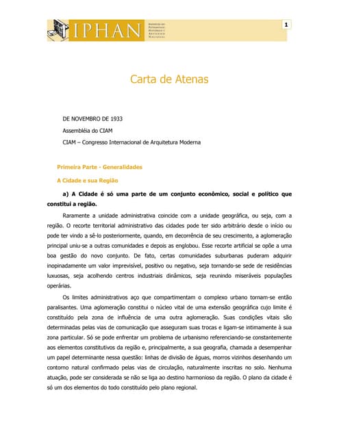 Carta de Atenas 1931