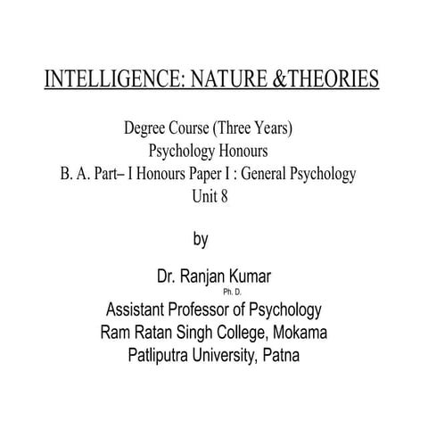 Intelligence Theories_Intelligence Theories