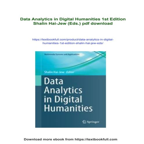 Data Analytics in Digital Humanities 1st Edition Shalin Hai-Jew (Eds.)