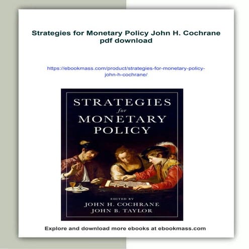 Strategies for Monetary Policy John H. Cochrane