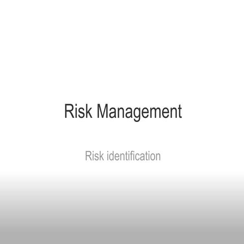 Risk Management