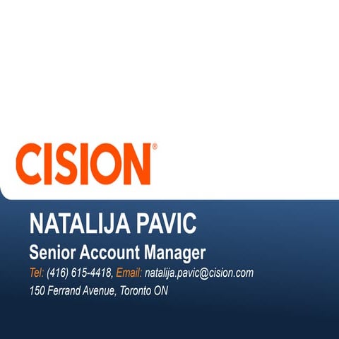 Cision Portfolio Presentation