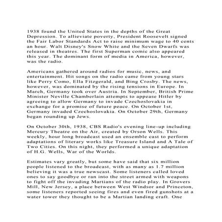 War of the worlds script | DOCX