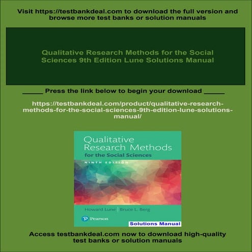 Designing Qualitative Research 6th Edition Catherine Marshall | PDF