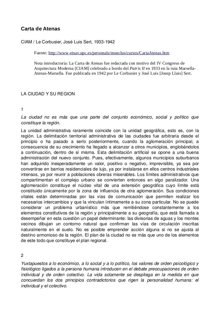 Carta de Atenas 1942