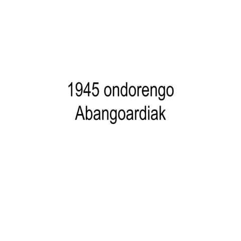 1945 ondorengo abangoardiak (Selektibitatea)