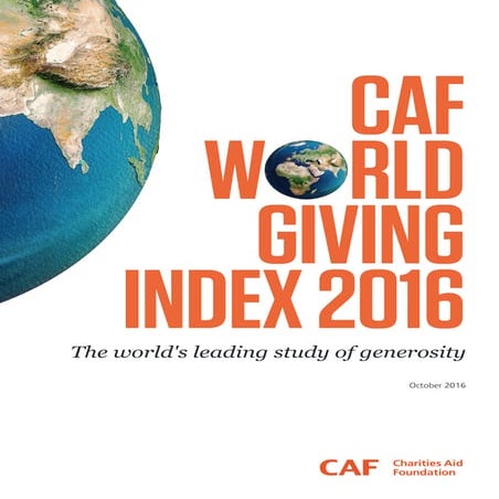 CAF World Giving Index 2016
