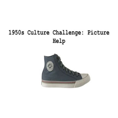 1950s culture challenge photo help