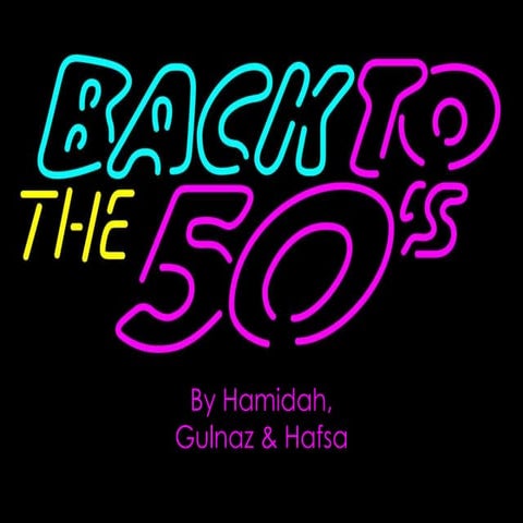 1950's Music Presentation