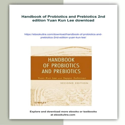 Handbook of Probiotics and Prebiotics 2nd edition Yuan Kun Lee | PDF