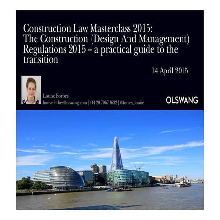 A Practical Guide to the Construction (Design and Management) Regulations 2015