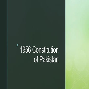 1956 constitution of pakistan