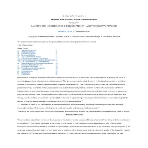 Gauging the Heartbeat of E-Prescriptions