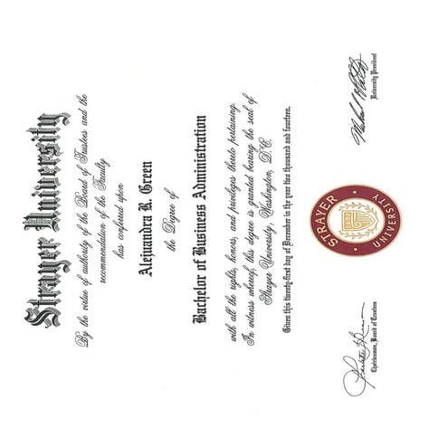 Bachelor of Business Administration Degree