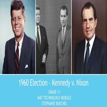 1960 Election MAT Technology Module PPT Free Download