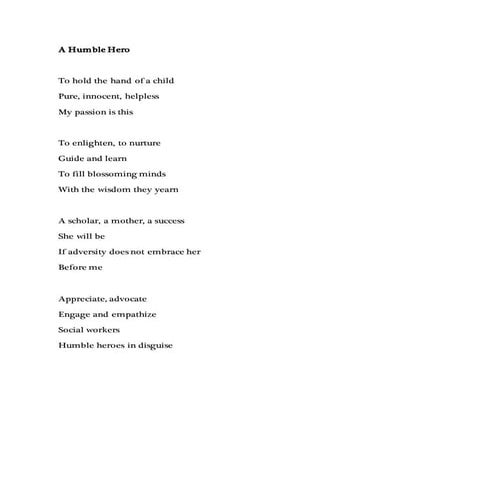 social work ceremony poem | PDF