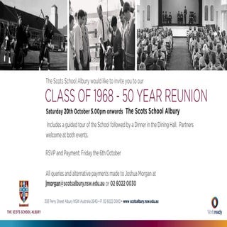Albury Grammar Class of 68 50yr Reunion