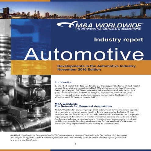 MAWW Automotive Report - Nov 2016