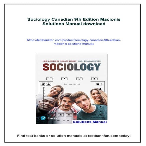 Sociology Canadian 9th Edition Macionis Solutions Manual
