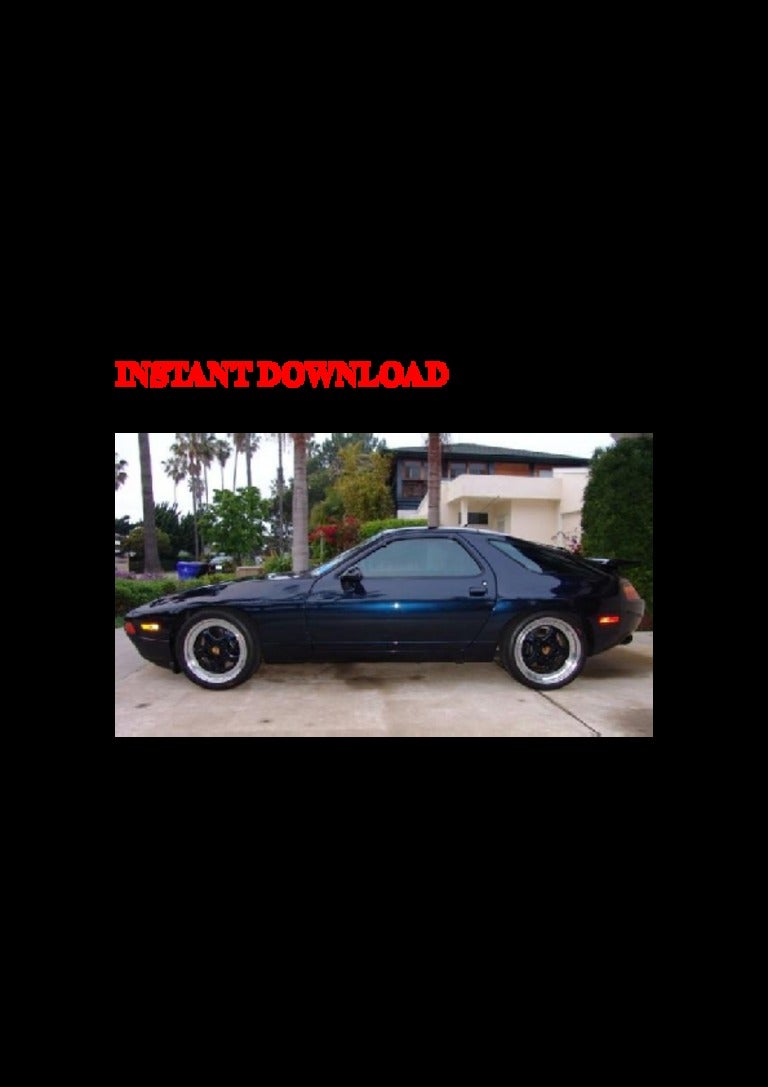 1977 1995 porsche 928 service repair factory manual instant download