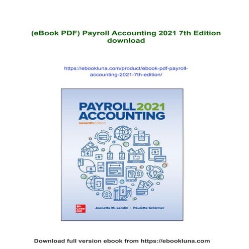 (eBook PDF) Payroll Accounting 2021 7th Edition