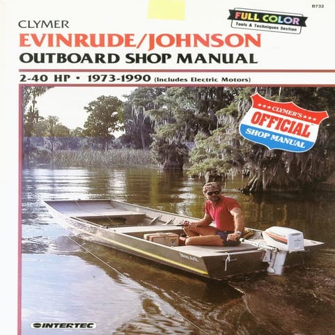 Manuel Réparation Hors-bord Johnson Evinrude – 48-235 HP – 2/3/4 Cyl – 1973-1990