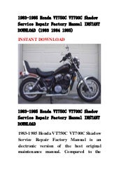 Honda Vt 500 C 83 Service Manual Eng Ger By Mosue P1 50