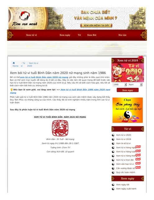 Xem Tử Vi Tuổi Kỷ Tỵ Năm 2020 Nữ Mạng: Khám Phá Vận Mệnh, Tài Lộc và Tình Duyên