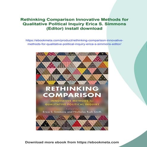 Rethinking Comparison Innovative Methods for Qualitative Political Inquiry Er...