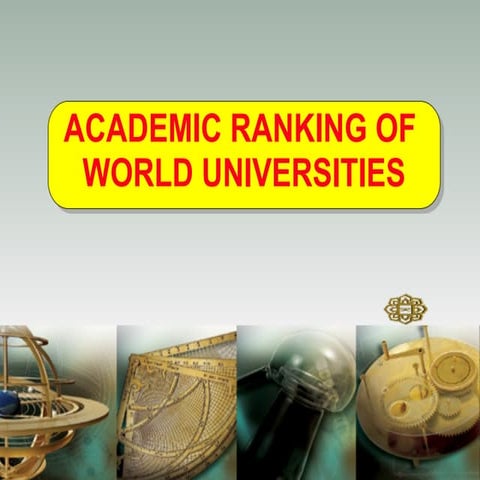 university ranking criteria