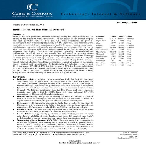 India Internet has Finally Arrived