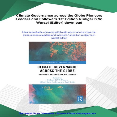 Climate Governance across the Globe Pioneers Leaders and Followers 1st ...