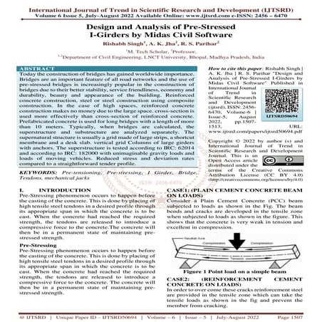 Design and Analysis of Pre Stressed I Girders by Midas Civil Software